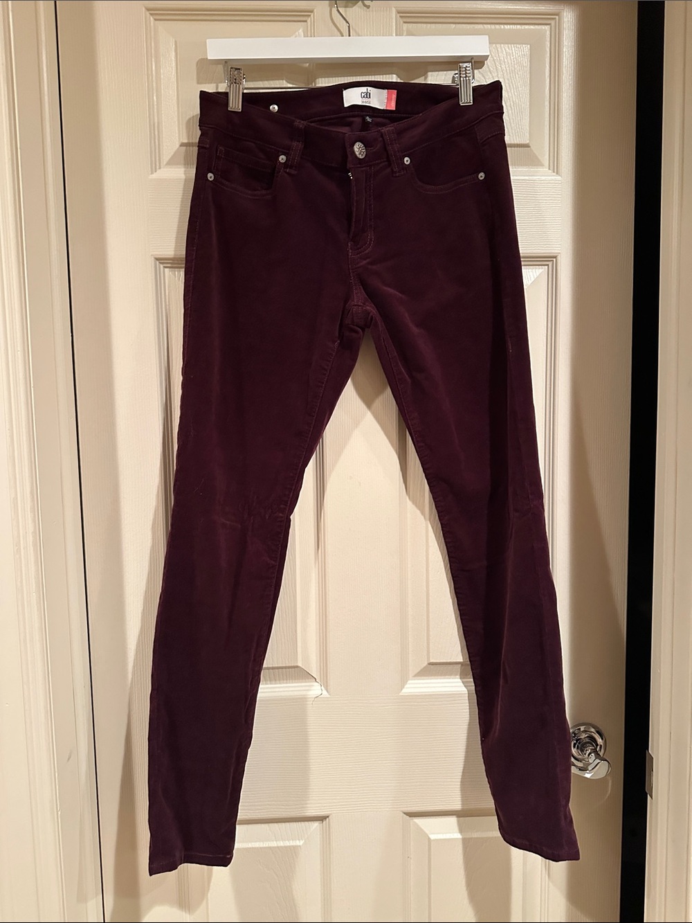 Women's Slim Corduroy Jeans in Deep Plum